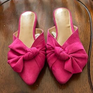 New Women’s Size 7 A New Day Pink Bowed Slip On